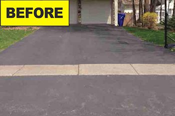 Residential Before Driveway in Rochester, NY | North Coast Property Maintenance