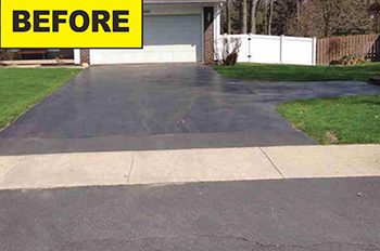 Old Driveway in Rochester, NY | North Coast Property Maintenance